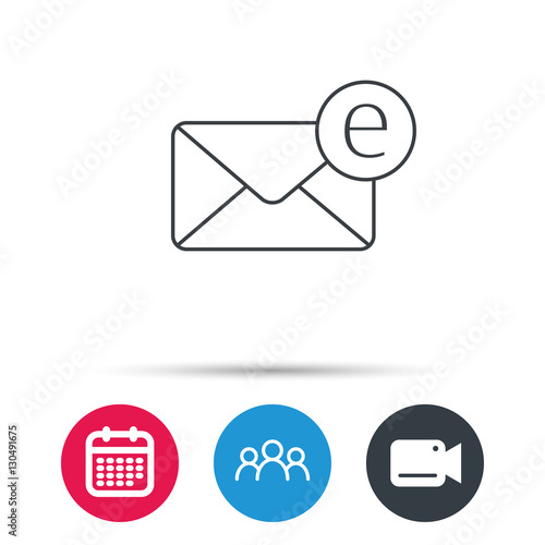 &quot;Envelope Mail Icon. Email Message Sign. Internet Letter Calendar Icon Missing Off Email