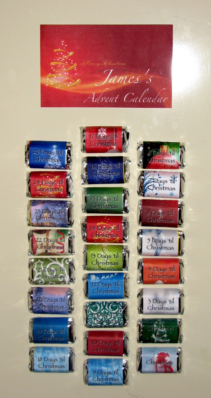 Everyday Handmade: Christmas Count Down Advent Calendars For Advent Calendars Do.you.count Up Or Down