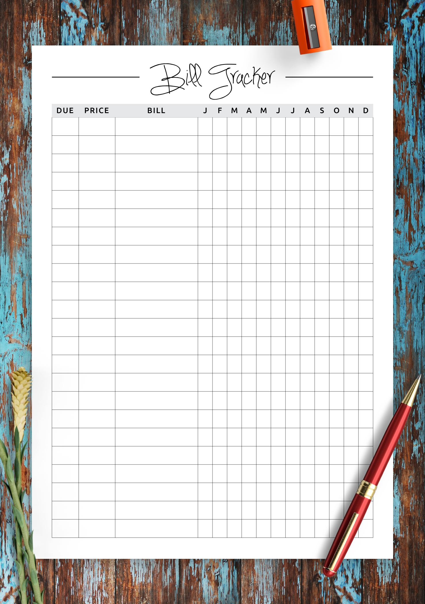 Fillable Monthly Bill Payment Worksheet Pdf - Template Free Printable Blank Calendar Grid