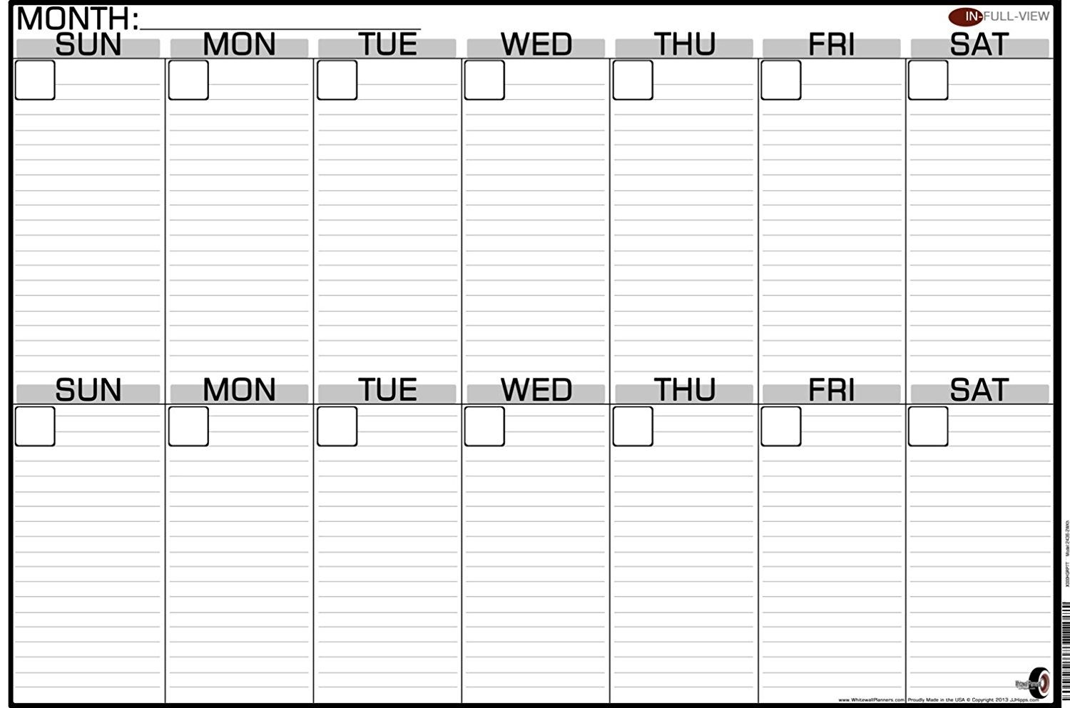 Free 2 Week Calendar Template | Weekly Calendar Template Two Week Calendar Template