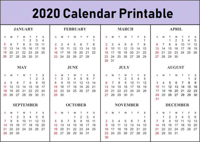 Free 2020 Printable Calendar Templates - Create Your Own 5.5-8.5 Calendar Template Free Printable