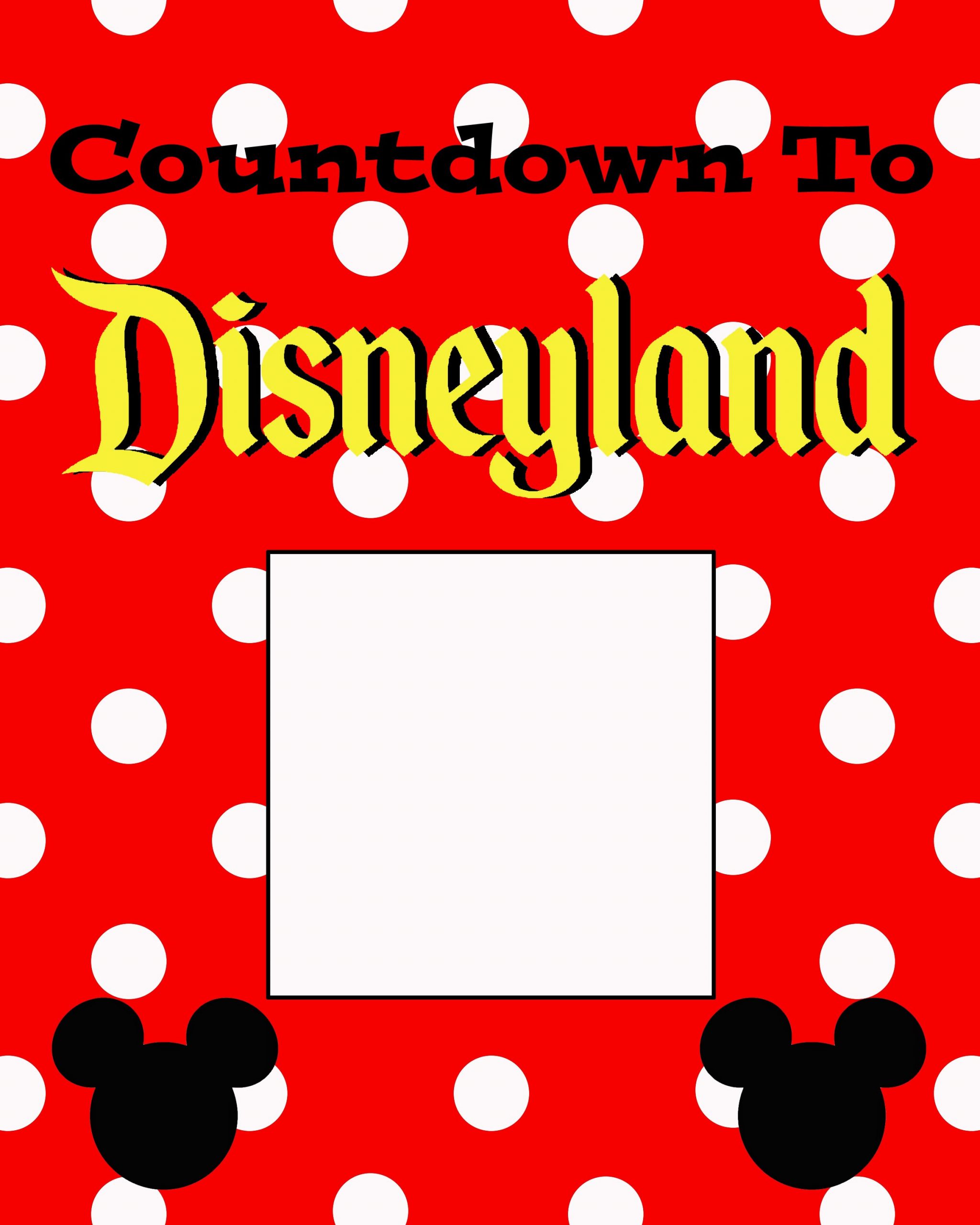 Free Countdown To Disneyland Printable - The Suburban Mom Printable Countdown To Disneyuntdown Calendar Printable