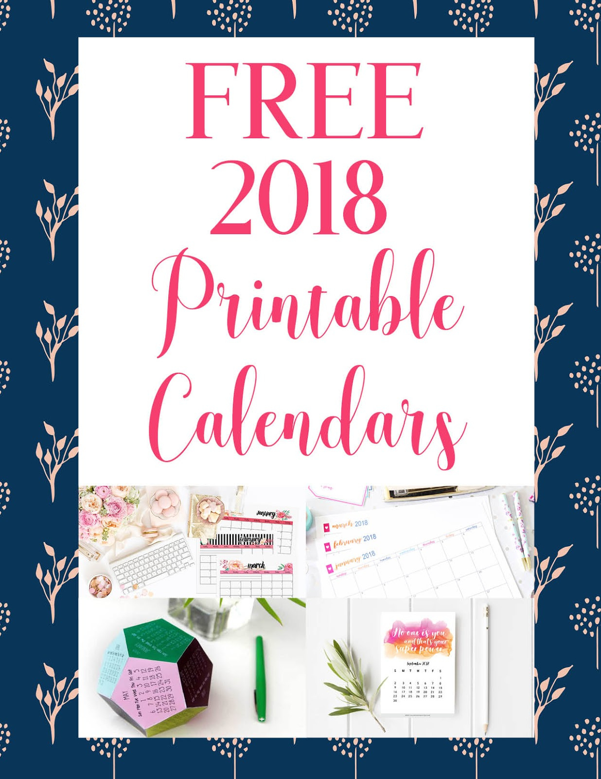 Free Printable 2018 Calendars | Crafting In The Rain Free Printable Desk Calendar