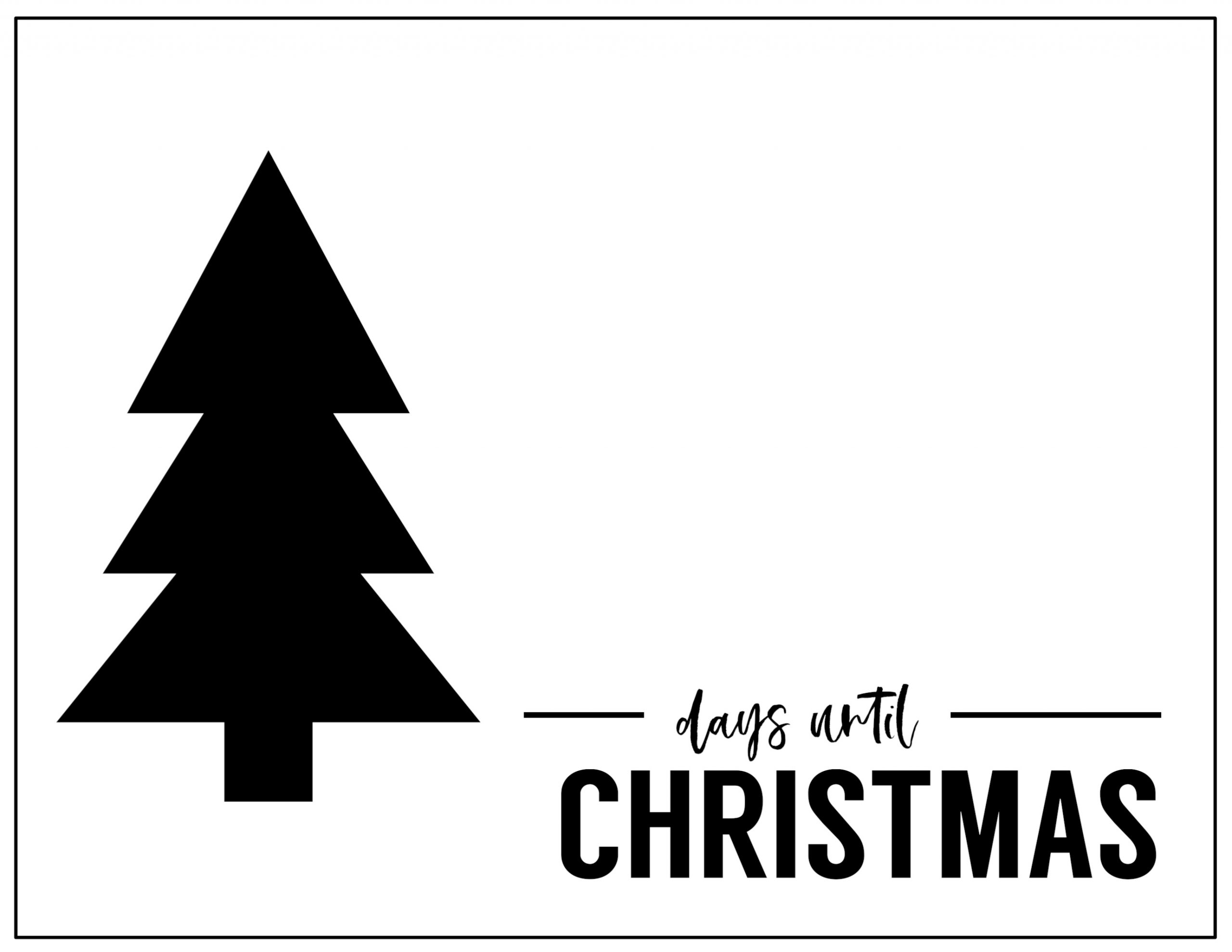 Free Printable Days Until Christmas Countdown - Paper 14 Day Countdown Templates