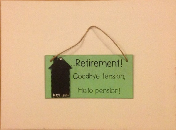 Funny Retirement Countdown Chalkboard Plaque Sign Printable Retirement Countdown Calendar Free