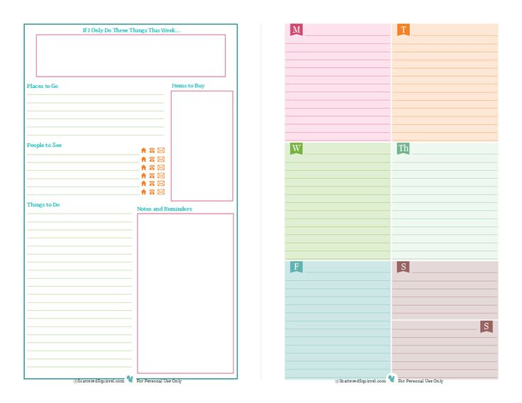 Half Size Planner Printables | Half Size Planner Printing Calendar From Tablet