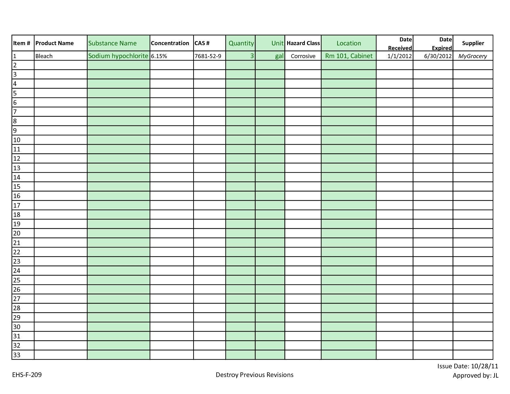 Hotel Linen Inventory Spreadsheet | Natural Buff Dog Spreadsheet Hotel Calendar Printable