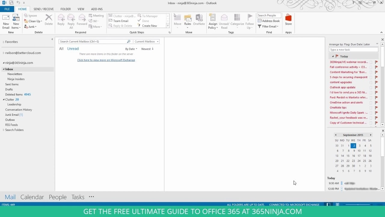 How To Show Your Calendar And Tasks In The Outlook 2013 Calendar Icon Missing Off Email
