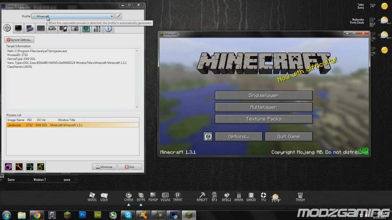 How To Use Dxtory. For Recording And Minecraft! - Youtube How To Make 15€ Monthly