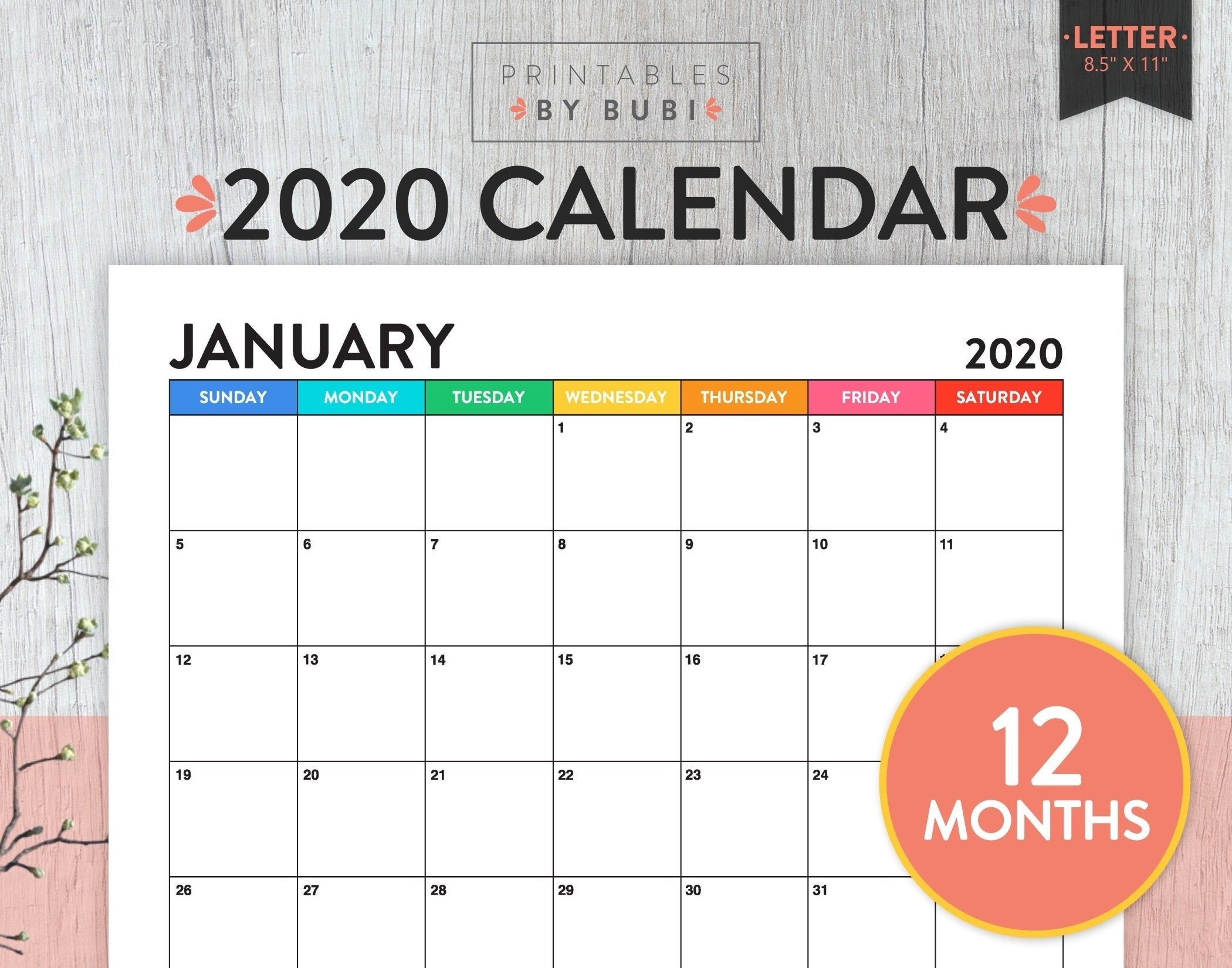 Individual Monthly Printable Calendars For 2020 And 2021 Printable Calendar Free Fourmonths