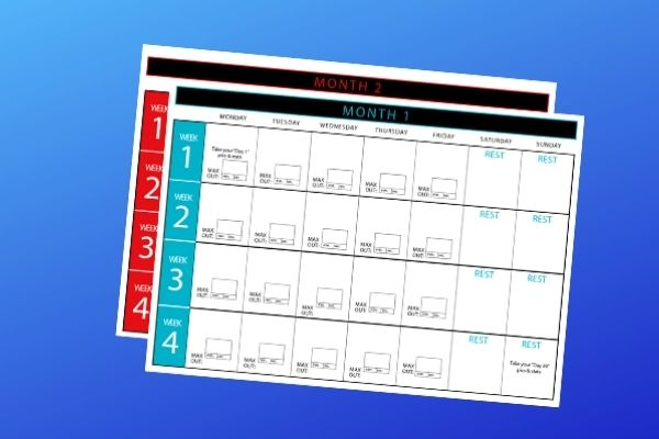 Insanity Max 30 Workout Calendar And Schedule - Fitnezbuzz Insanity Max 30 Schedule