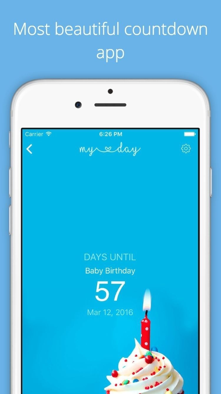 Iphone 6 Calendar Countdown In 2020 | Countdown Calendar Countdown Clock Date On Iphone