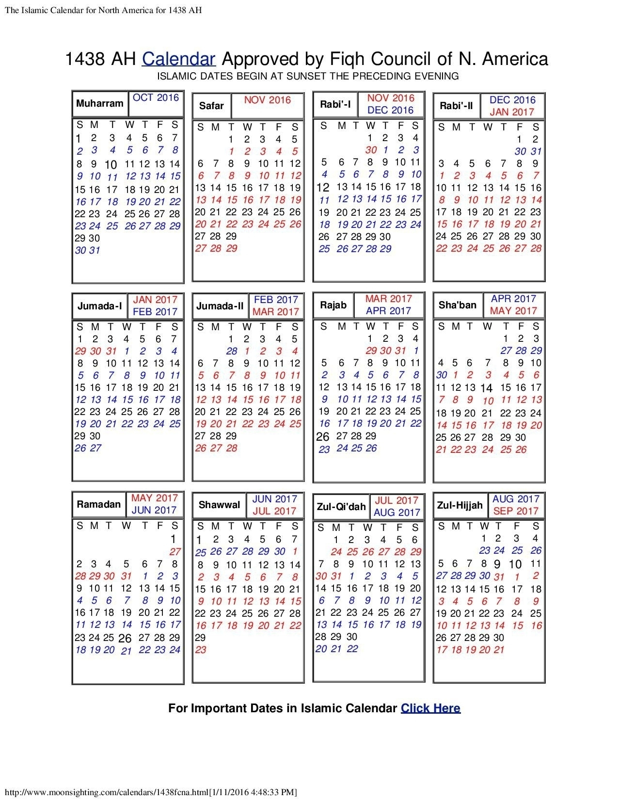 Islamic Year Hijri 1438 Images - Calendar Inspiration Design Gregorian Calendar With Weeks