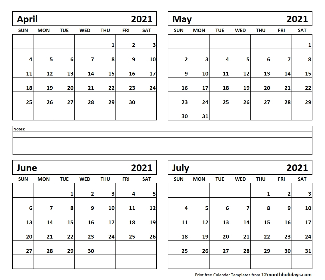 July 2021 12 Months - Template Calendar Design 6 Months Calendar Word