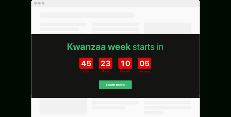 Kwanzaa Countdown Timer &amp; Clock Widget For Website Or Facebook (Free) Can You Create A Countdown Feature In Google Calendar