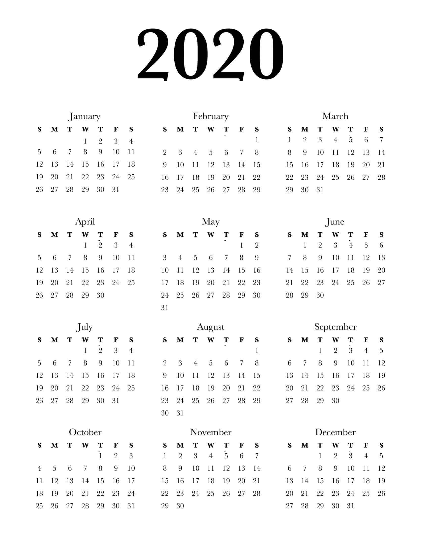 Letts Year Calendar 5-Tyc 2020 | Month Calendar Printable Printable 5 Year Calendar