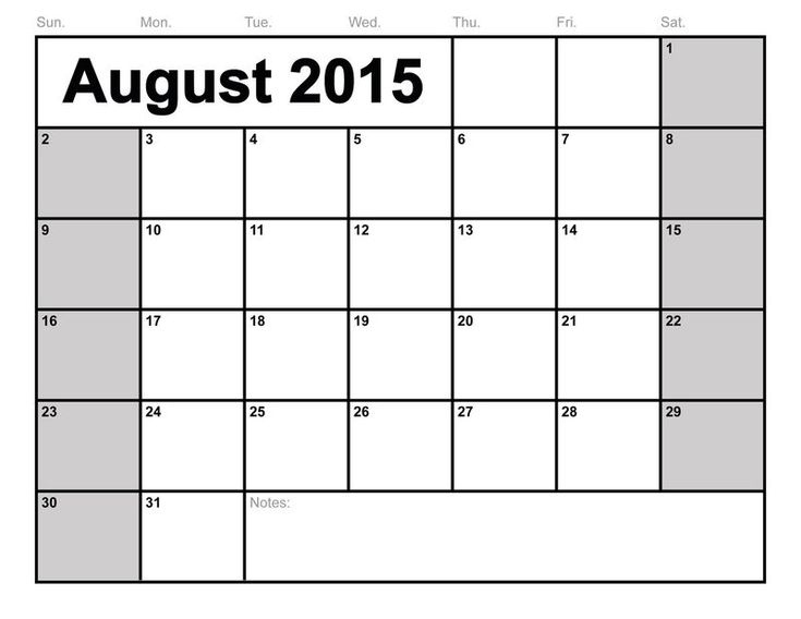Monthly Calendar Printable Simple Template | Printable 8X11 Printable Monthly Calendar