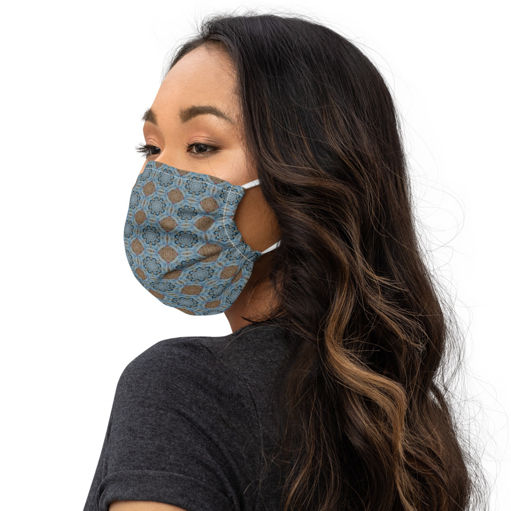 Moroccan Blue Patterned Face Mask | Yphora Moroccan Hair Cutting Chart