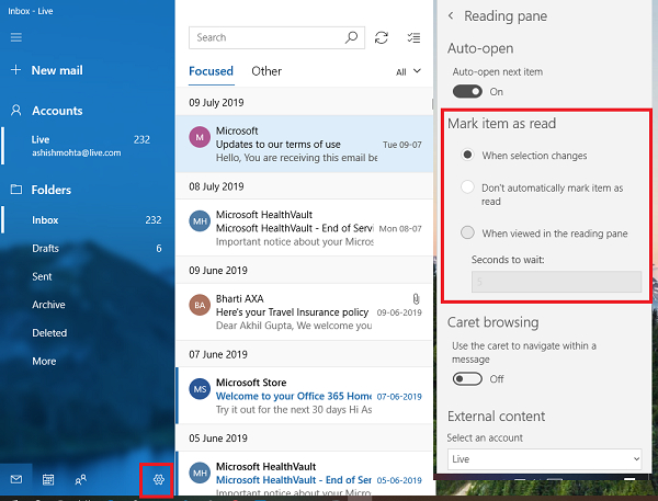 Outlook Email Remains Unread Even After I Have Read It Outlook App Not Showing Calender On Bottom
