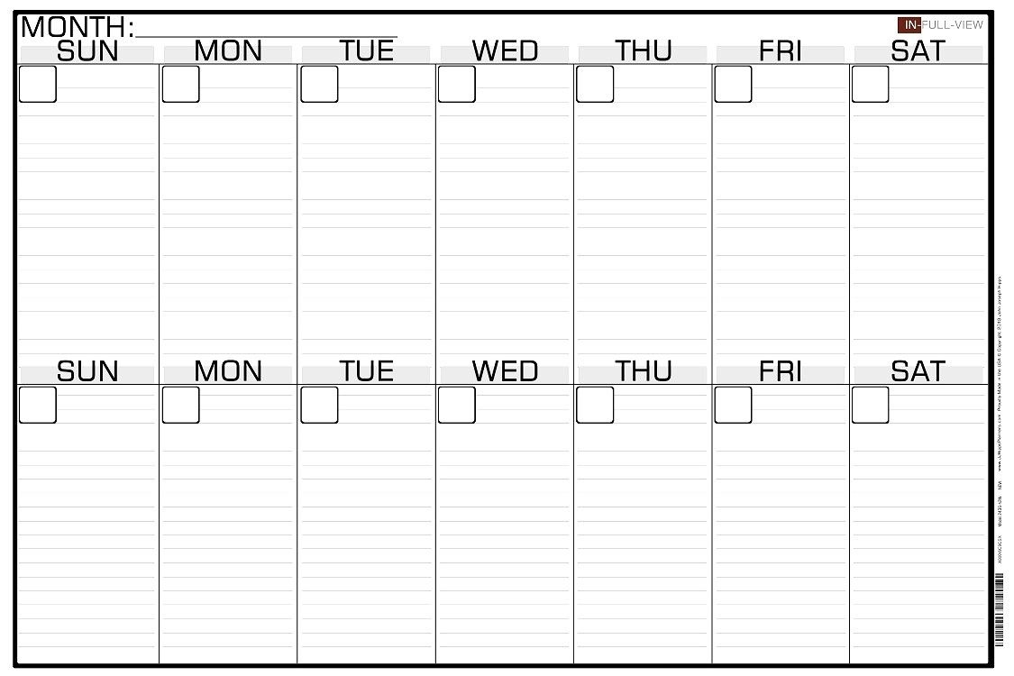 Perfect 2 Week Blank Calendar Printable | Get Your Free Printable 2 Week Calendar