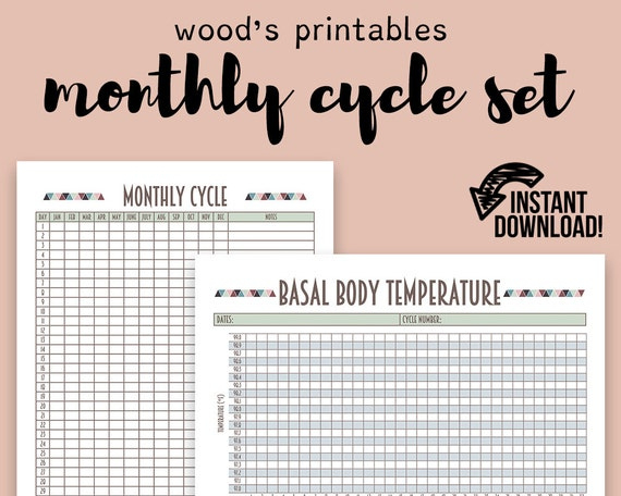 Period Tracker Set Pdf Printable Period Calendar Cycle 1 Calendar Month Period