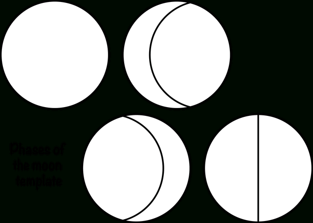 Phases Of The Moon Template | Moon Phases, Templates, Doodles Blank Moon Calendar Printable