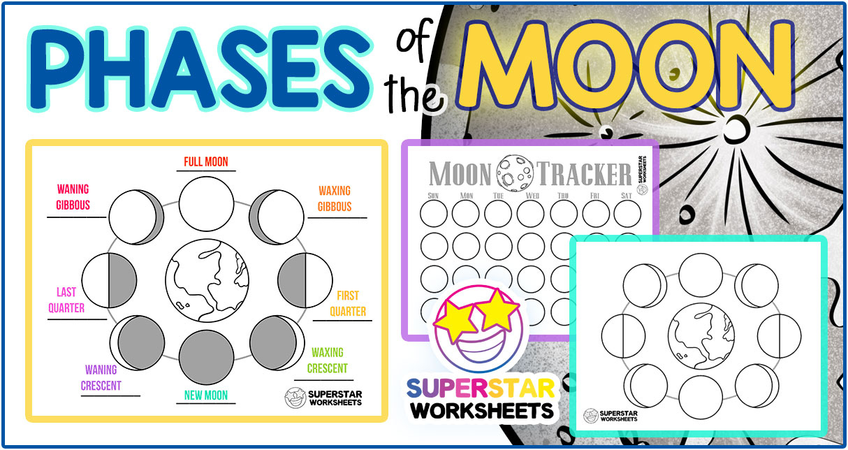 Phases Of The Moon Worksheets - Superstar Worksheets Blank Moon Calendar Printable