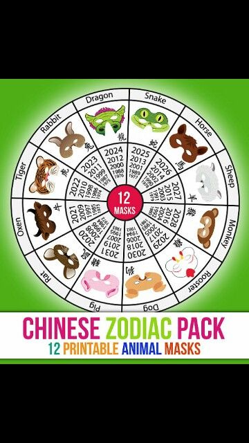 Pin On Carnevale &amp; Chinesenewyear Chinese New Year Zodiac Printable Calendar
