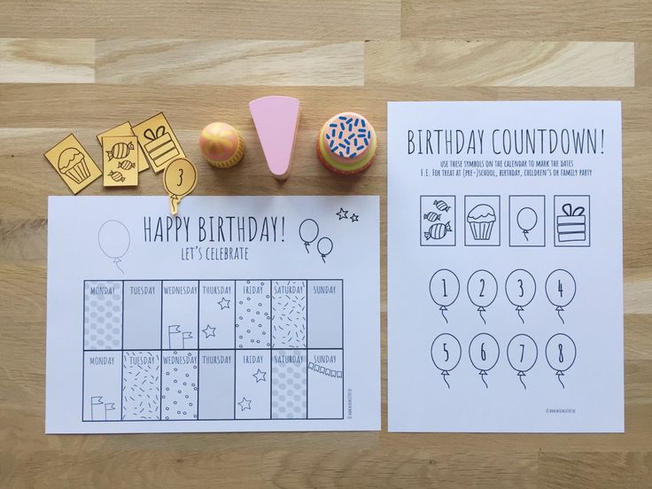 Pin Op Groepsbord Printables Nederlands Countdown To Birthday Calendar Printable