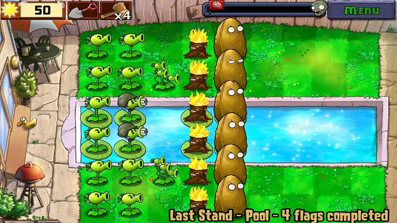 Plants Vs Zombies | Last Stand: Pool (Ios Android) - Youtube Pvz Gw2 Last Standing