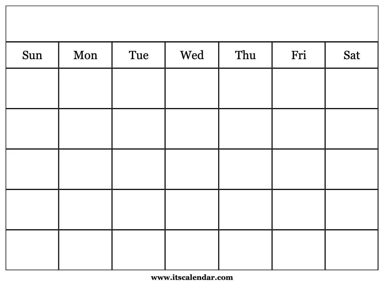 Printable Blank Calendar Printable Calendar Free Fourmonths