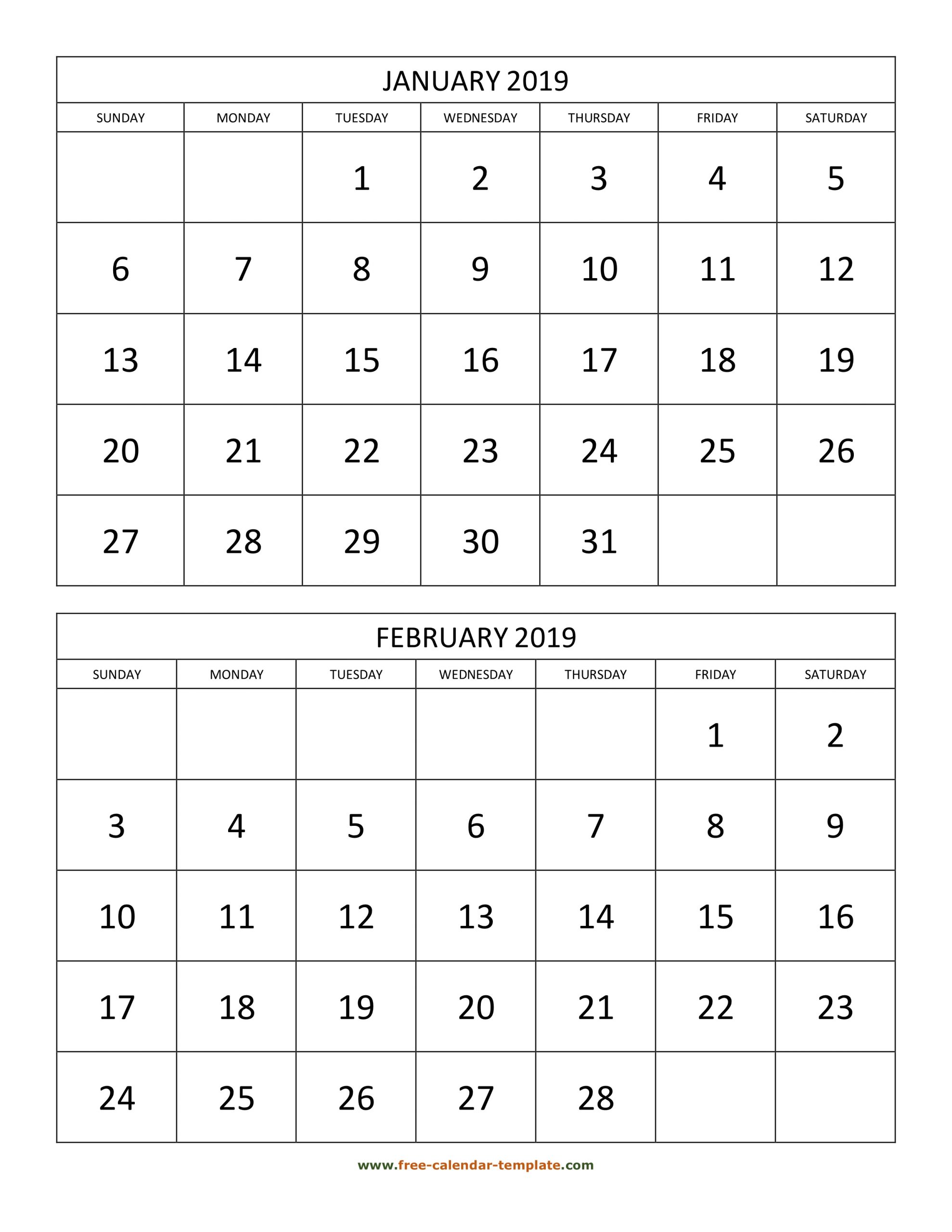 Printable Blank Monthly Calendar 2 Pages | Example How To Get A 6 Month Calendar Wod