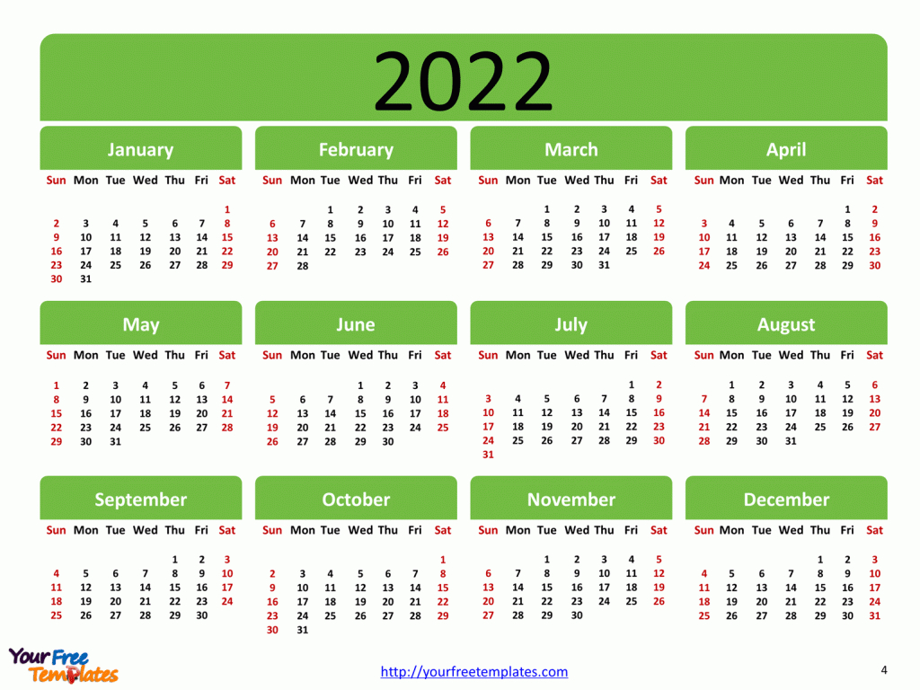 Printable Calendar 2022 Template - Page 2 Of 3 - Free 3 Calendars On One Page