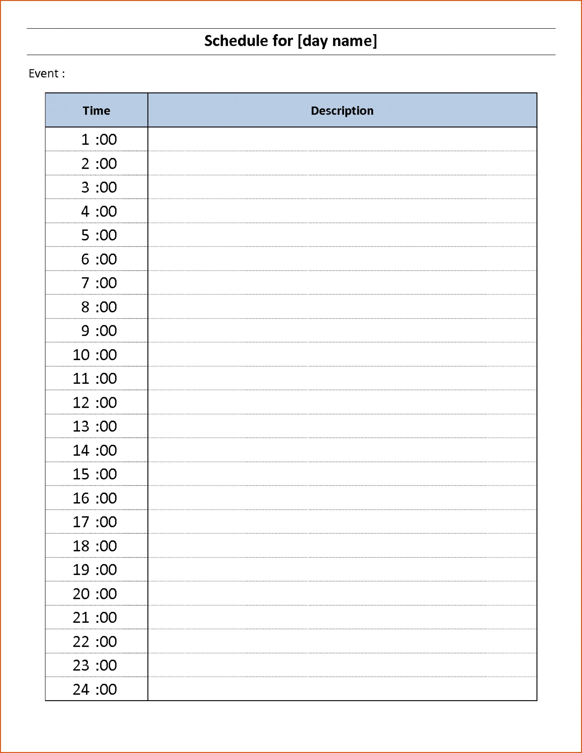 Printable Calender With Time Slots | Ten Free Printable Time And Date Printable Calendar