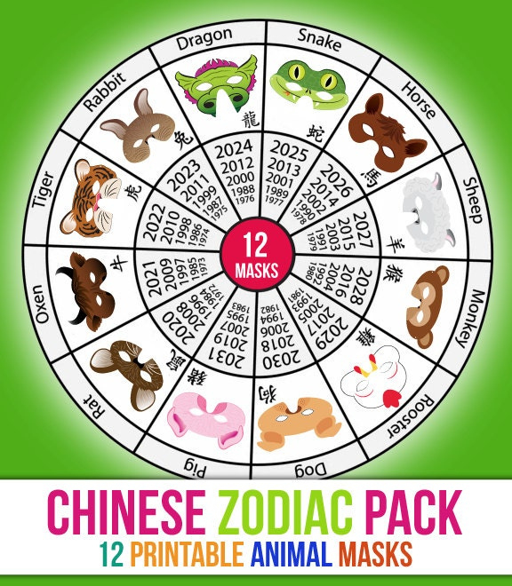 Printable Chinese Zodiac Calendar : 9 Free Chinese New Chinese New Year Zodiac Printable Calendar