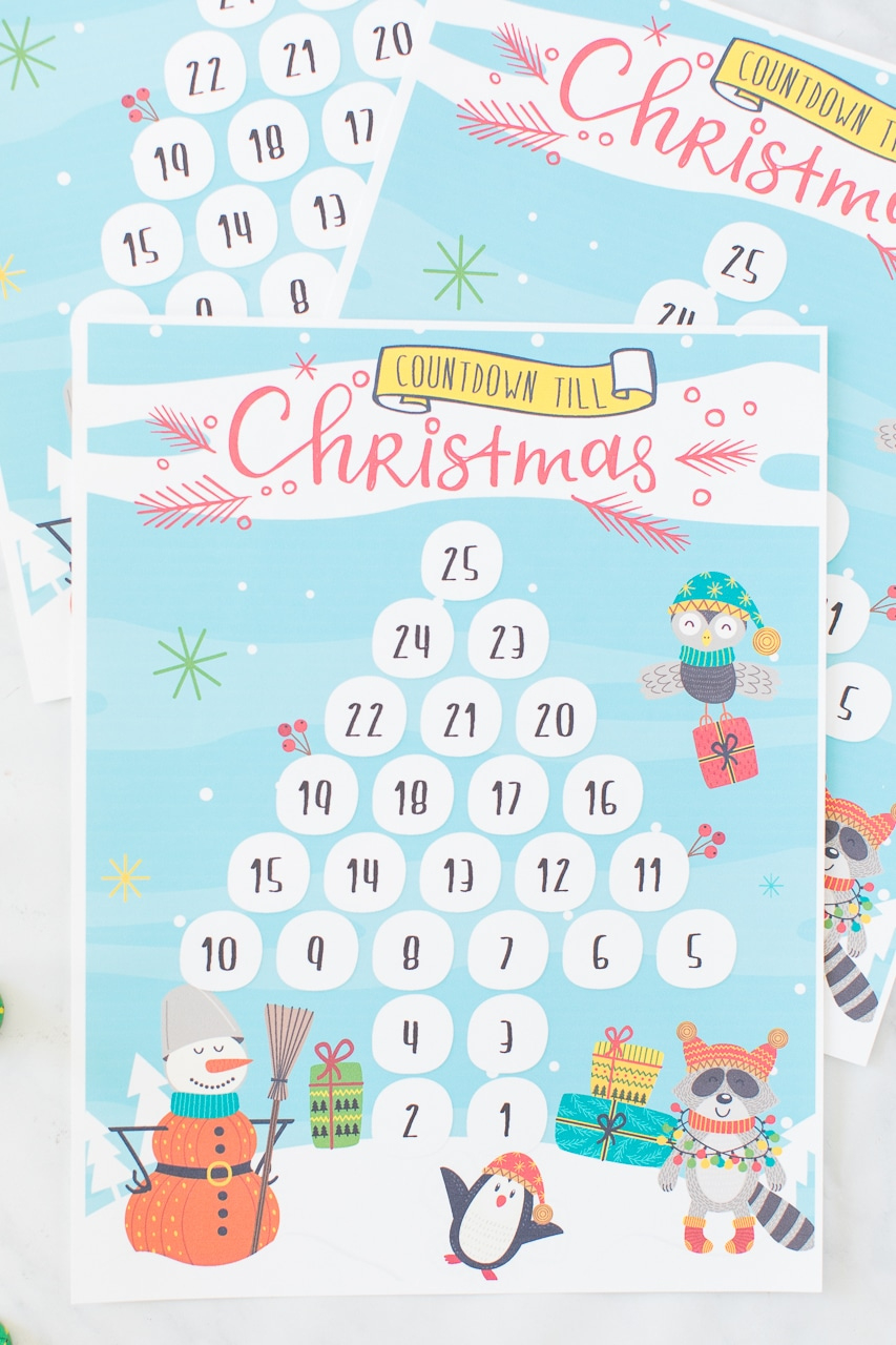 Printable Countdown Till Christmas Calendar - Made To Be A Fun Printable Countdown Calendars