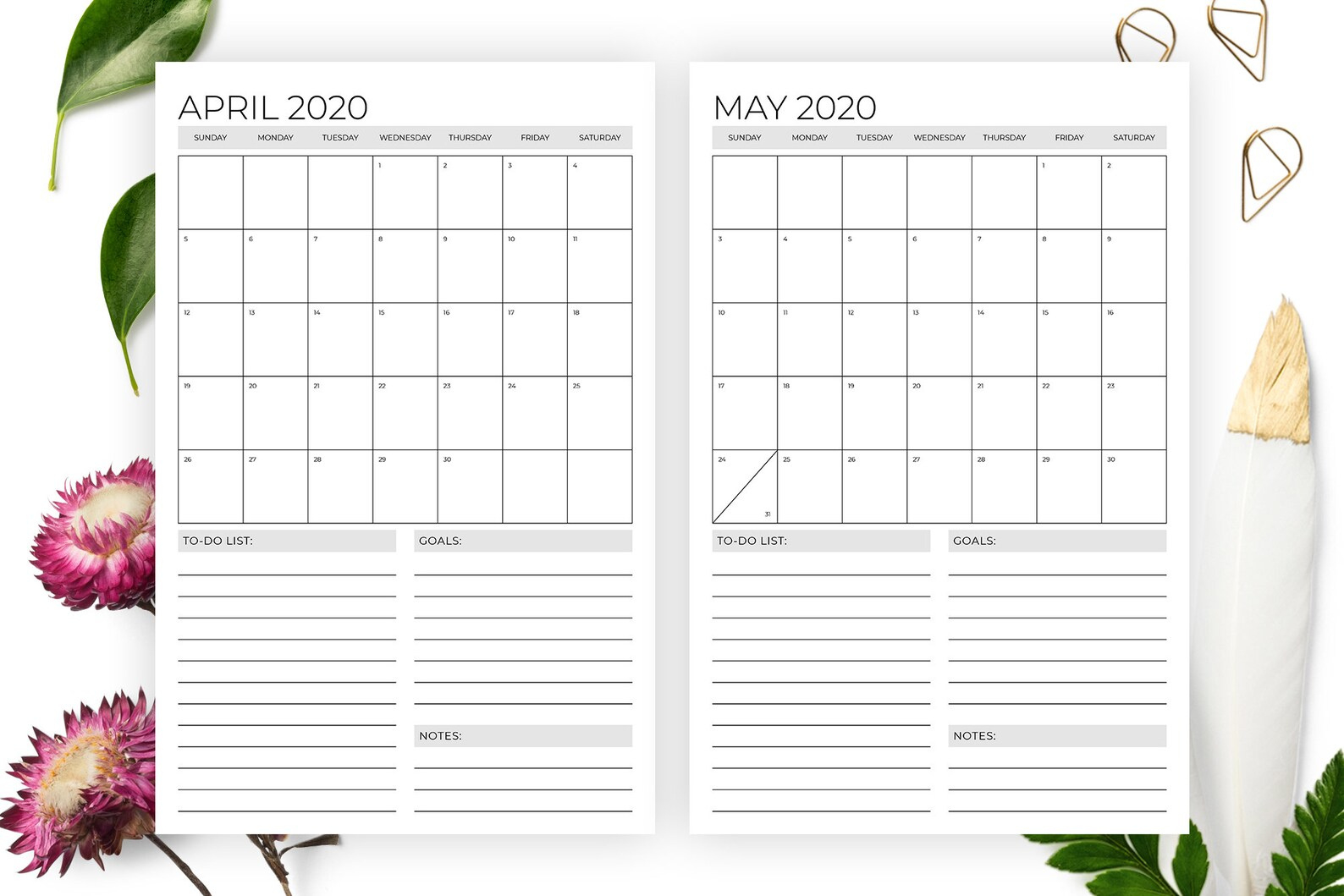 Sale Vertical 11 X 17 Inch 2020 Calendar Template Instant Free 11 X 17 Calendar Templates