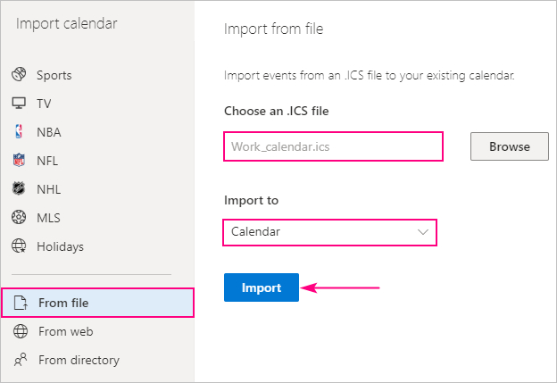 Share And Publish Calendar In Outlook Online And Outlook Outlook Calendar Button Disappeared