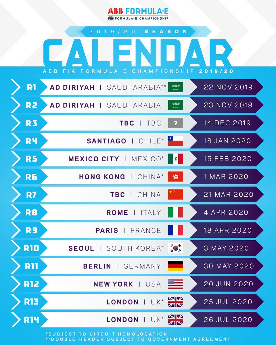 Stratencircuits Londen En Seoel Nieuw Op Formule E Sdrif 2022 Calendar Arabie