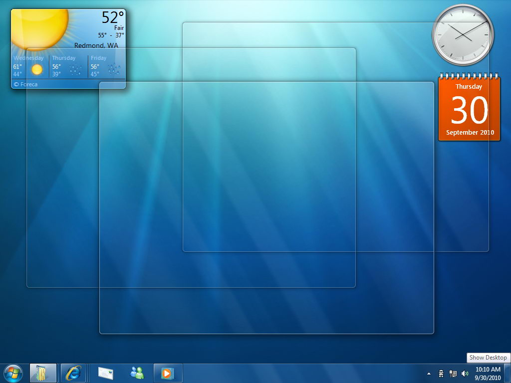 Windows 7 Taskbar Features Windows 7 Template Window